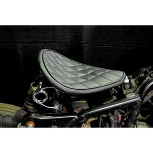 k&w シングルシート　黒　リジットタイプ　ダイヤステッチ　ドラッグスター250 K&W エストレヤ シート関連パーツ 専用ソロシートKIT スプリングタイプ