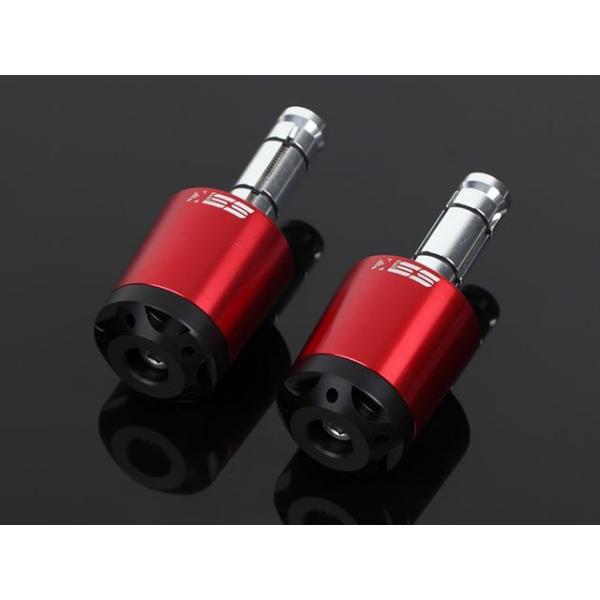 SPEEDRA ハンドル関連パーツ ハンドルバーエンド カラー レッド SPEEDRA