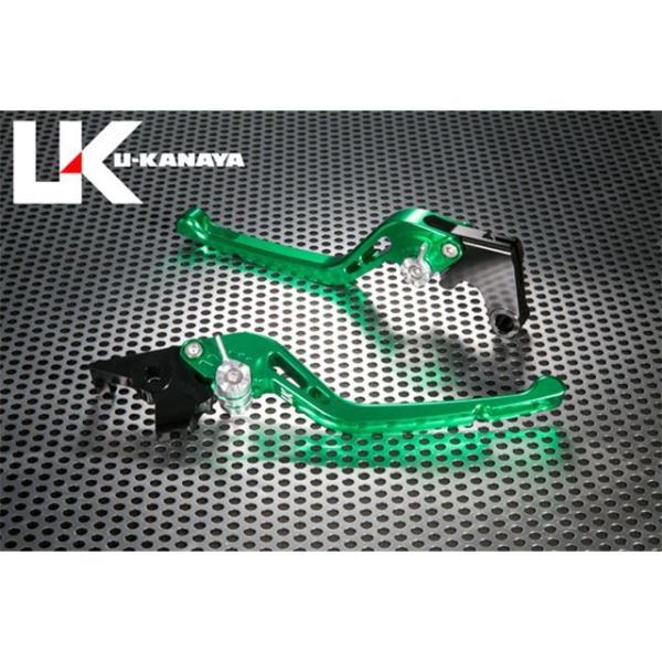 U-KANAYA ZX-14R レバー GPタイプ アルミ削り出しビレットレバー（レバーカラー：グリ...