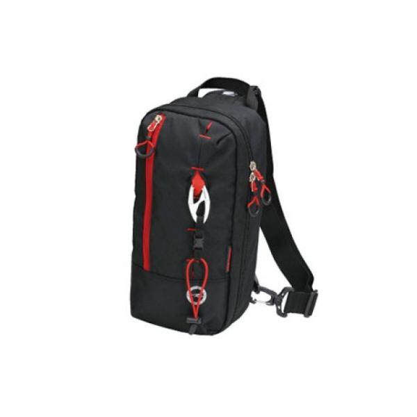 Rough&amp;Road ツーリング用バッグ RR9409 S-ワンショルダー（ブラック×レッド） ラフ...