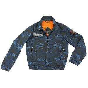 正規品／MOTOFANGO ジャケット JK-591 プロテクトスイングトップジャケット（ブルーカモ） サイズ：S モトファンゴ バイク