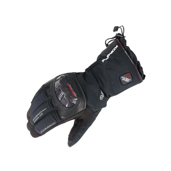 KOMINE 電熱ウェア・防寒用品 EK-200 カーボンプロテクトエレクトリックグローブ（ブラック...