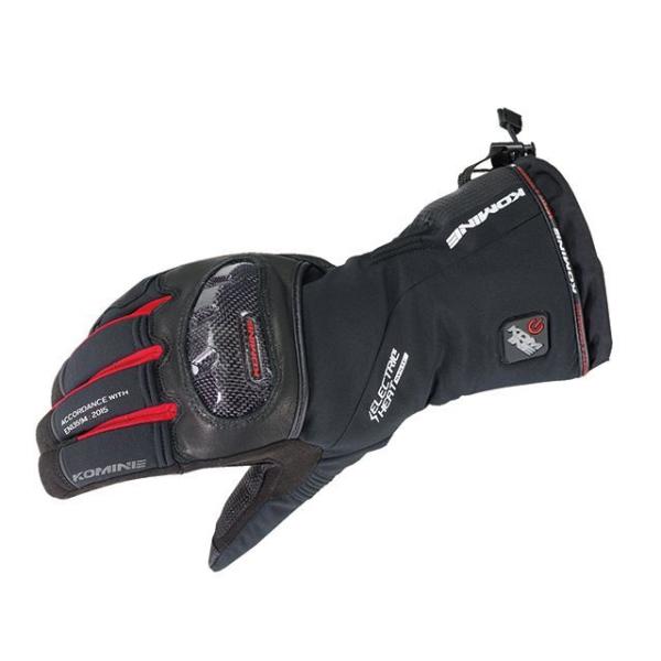 KOMINE 電熱ウェア・防寒用品 EK-200 カーボンプロテクトエレクトリックグローブ（ブラック...