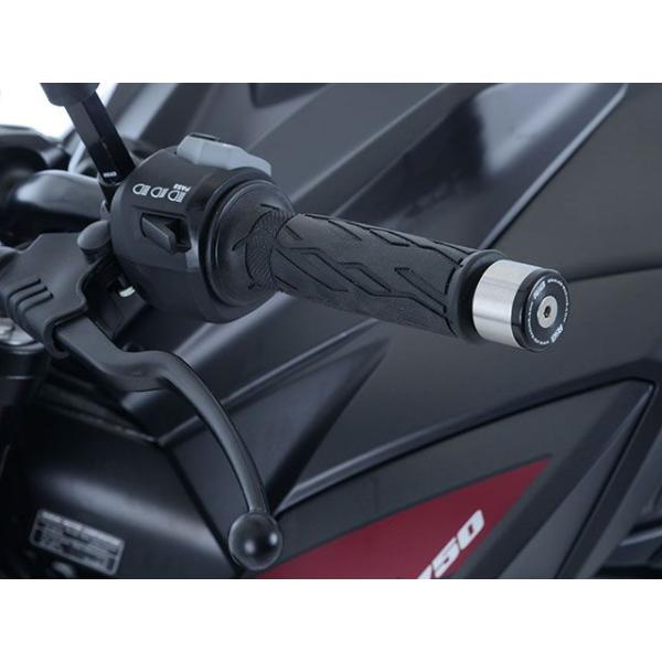 R&amp;G GSX-S750 ハンドル関連パーツ バーエンドスライダー（ブラック） アールアンドジー
