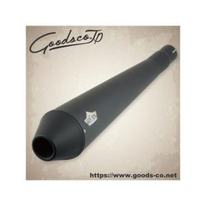 CBX400F用 PRETTY 薄型センバツブレット 黒 マフラー : PRETTYRACING