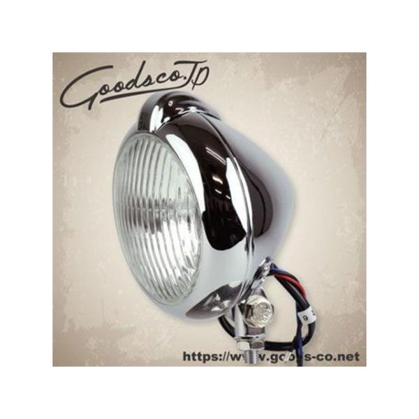 GOODS 汎用 ヘッドライト・バルブ 5インチ UNITYタイプヘッドライト H4（クローム） グ...