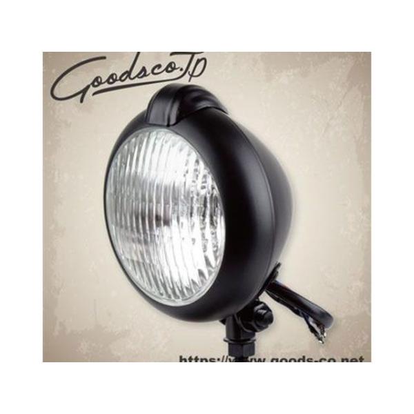 GOODS 汎用 ヘッドライト・バルブ 5インチ UNITYタイプヘッドライト H4（ブラック） グ...