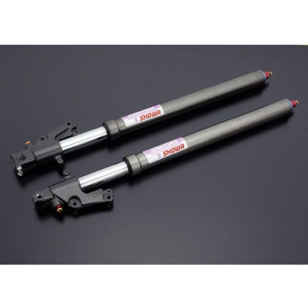 ADVANTAGE SHOWA 汎用 フロントフォーク Type-H 倒立39φガンメタ（ハードクロ...