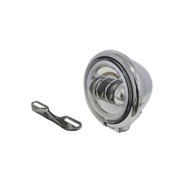 T&amp;F ドラッグスター400クラシック ヘッドライト・バルブ 4.5インチベーツライト（メッキ） プ...