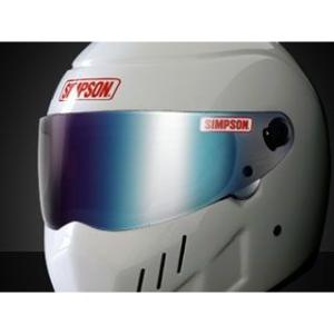 正規品／SIMPSON ヘルメットシールド ミラーシールド カラー：レインボー/ライトスモークベース...