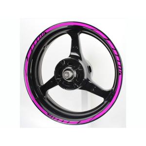 【メーカー直送】AxxL ハブ・スポーク・シャフト リムステッカー STD5 カラー：レッド アクセル バイク｜st-ride