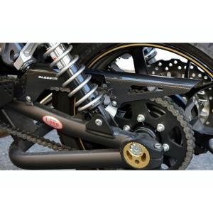 正規品／BLESS R’S ZRX1200ダエグ チェーン関連パーツ カーボン チェーンガード カラー：クリア塗装品 ブレスアールズ バイク｜st-ride