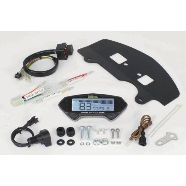 SP TAKEGAWA XTZ125 メーターキット関連パーツ スクエアマルチLCDメーターキット ...