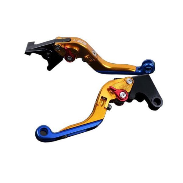 SPEEDRA レバー アルミビレットアジャストレバーセット 可倒延長式（レバー本体：ゴールド） ア...