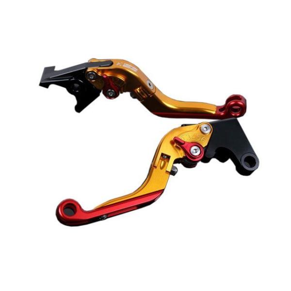 SPEEDRA レバー アルミビレットアジャストレバーセット 可倒延長式（レバー本体：ゴールド） ア...