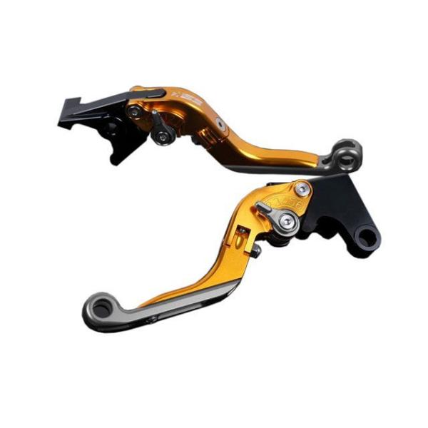 SPEEDRA レバー アルミビレットアジャストレバーセット 可倒延長式（レバー本体：ゴールド） ア...