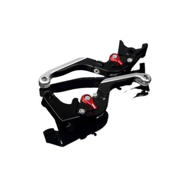 SPEEDRA レバー アルミビレットアジャストレバーセット 可倒延長式（レバー本体：マットブラック...