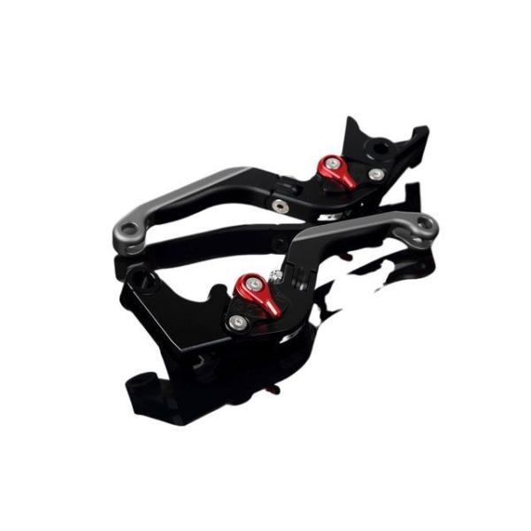 SPEEDRA レバー アルミビレットアジャストレバーセット 可倒延長式（レバー本体：マットブラック...