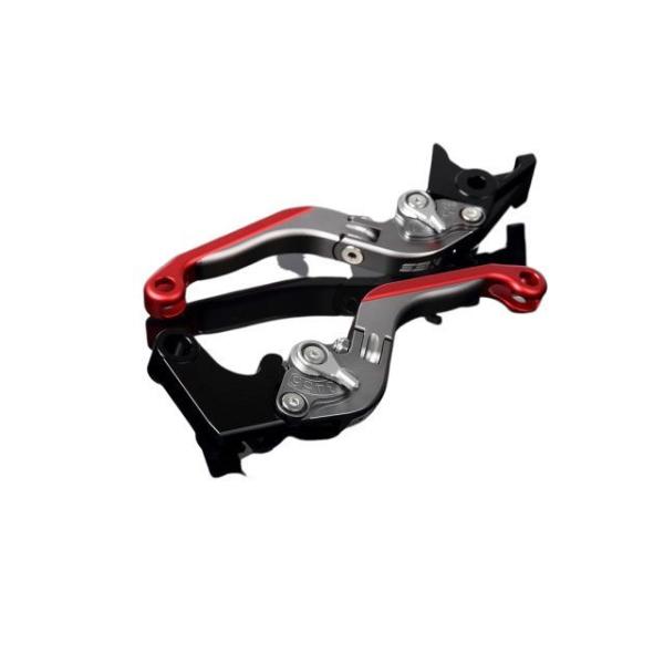 SPEEDRA レバー アルミビレットアジャストレバーセット 可倒延長式（レバー本体：マットチタン）...