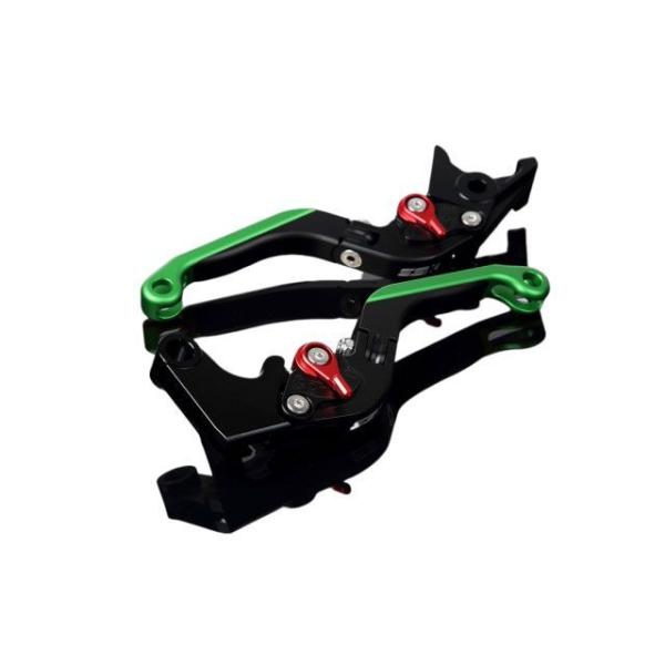 SPEEDRA ZX-6R レバー アルミビレットアジャストレバーセット 可倒延長式（レバー本体：マ...