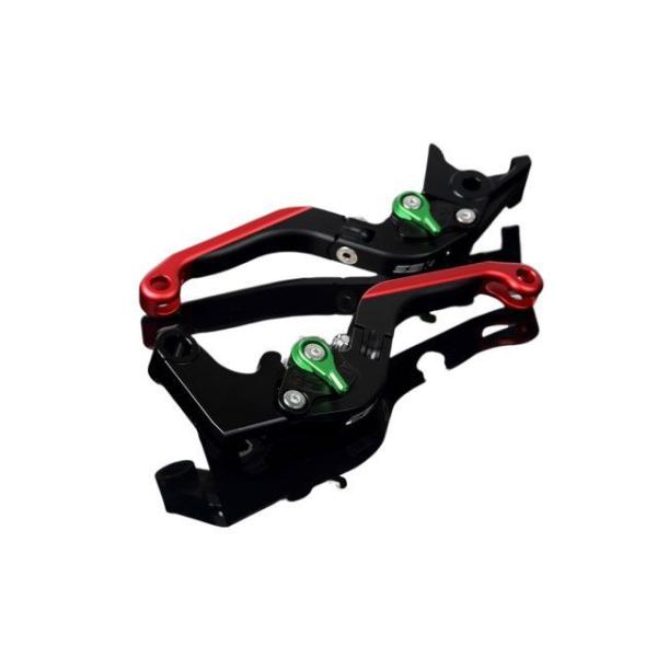 SPEEDRA ZX-6R レバー アルミビレットアジャストレバーセット 可倒延長式（レバー本体：マ...
