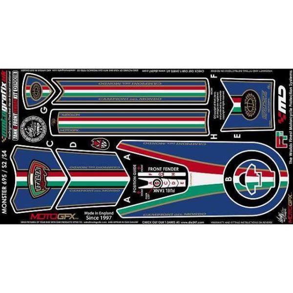 MOTOGRAFIX ドレスアップ・カバー ボディパッド?タンク/フロントフェンダー タイプ DTF...