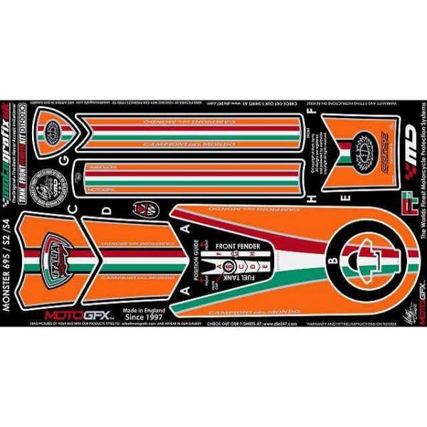 MOTOGRAFIX ドレスアップ・カバー ボディパッド?タンク/フロントフェンダー タイプ DTF...