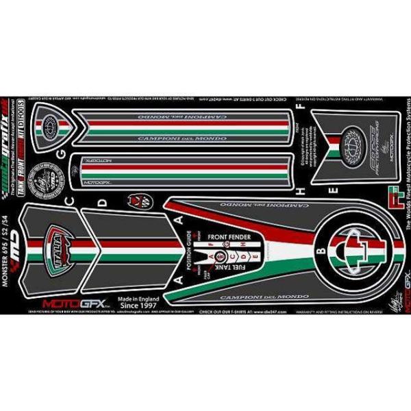 MOTOGRAFIX ドレスアップ・カバー ボディパッド?タンク/フロントフェンダー タイプ DTF...
