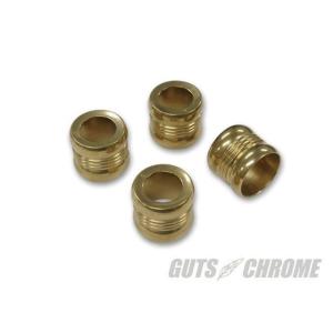 正規品／GUTS CHROME ブッシュ類 プッシュロッドカラー タイプ1 ブラス ガッツクローム バイク｜st-ride