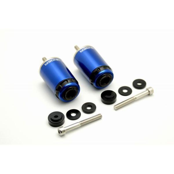 RIDEA ハンドル関連パーツ ハンドルバーエンド ロングタイプ（ブルー） リデア