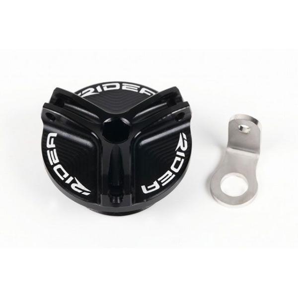 RIDEA エンジンオイルパーツ オイルフィラーキャップ M30×1.5（ブラック） リデア