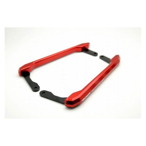RIDEA MT-09/MT-09 ABS タンデム用品 アルミ削り出しグラブバー（レッド） リデア