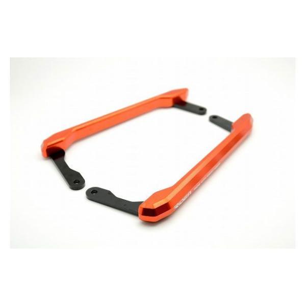 RIDEA MT-09/MT-09 ABS タンデム用品 アルミ削り出しグラブバー（オレンジ） リデ...