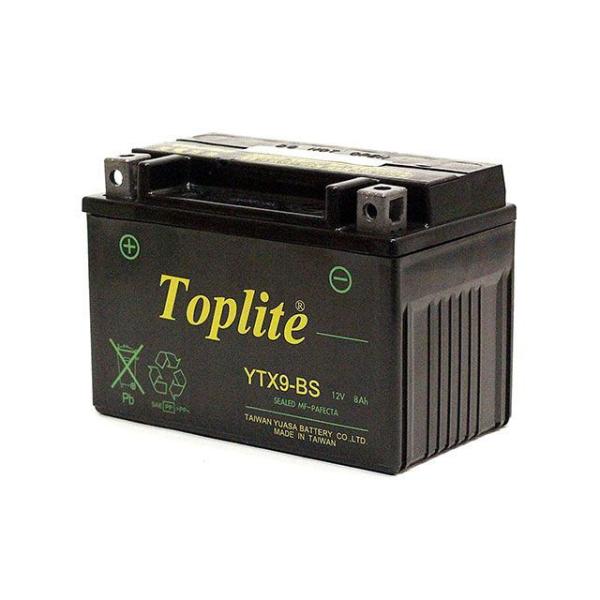 【メーカー直送】Toplite バッテリー関連パーツ YTX9-BS トップライト バイク