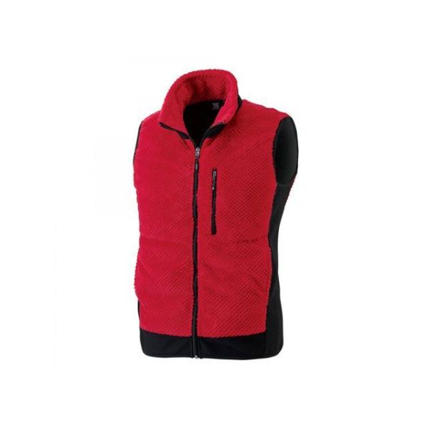 TS DESIGN その他アパレル マイクロファーベスト（レッド） サイズ M TSデザイン