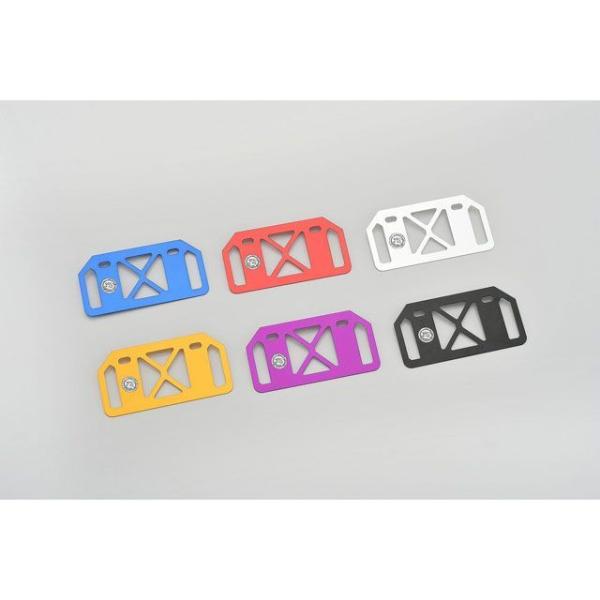 POSH Faith 汎用 その他外装関連パーツ アルミライセンスバックプレート 山型サイズ ホール...