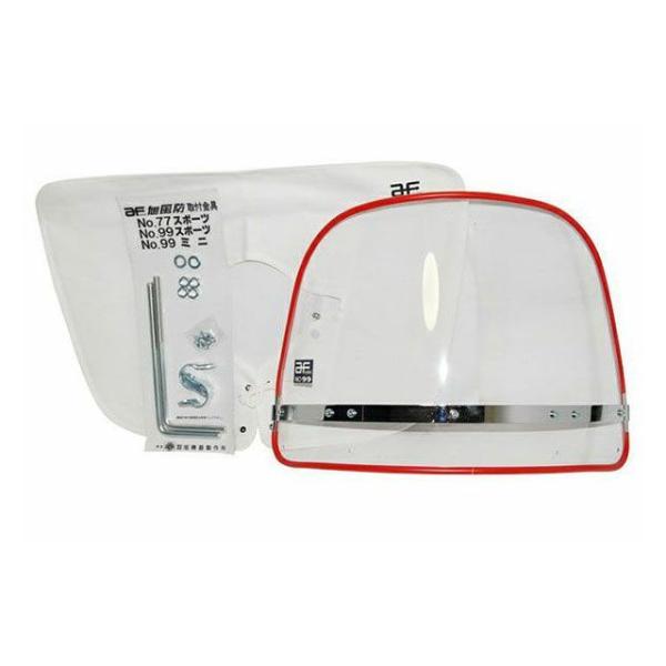 Z-FATHER BROTHERZ スクリーン関連パーツ クリア風防フチ赤フーボー/Clear-Re...