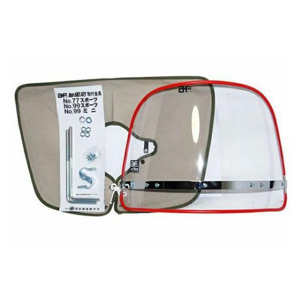 Z-FATHER BROTHERZ スクリーン関連パーツ クリア風防フチ赤フーボー/Clear-Re...