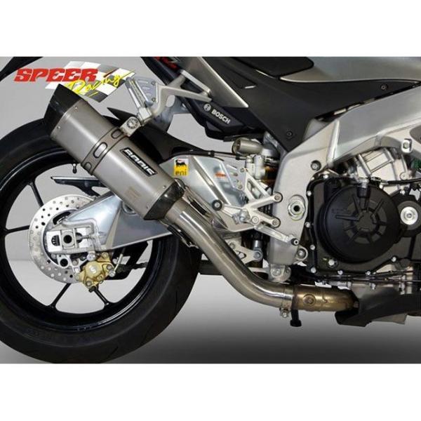 BODIS Tuono V4 マフラー本体 P-TEC II スリップオン・ステンレス/フルチタン｜...