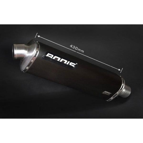 BODIS ZZR1400 マフラー本体 Three-Tec フルシステムレーシングマフラー 4in...