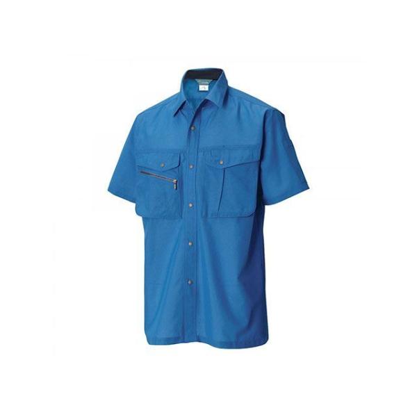 TS DESIGN カジュアルウェア 7155 半袖シャツ（ブルー） サイズ 5L TSデザイン