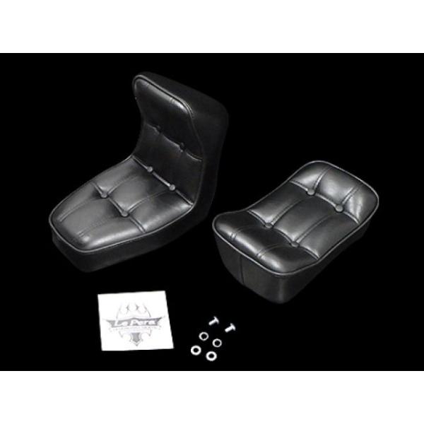 LePera ハーレー シート関連パーツ ボランIIセパレートシート リジット用（ブラック） ラペラ