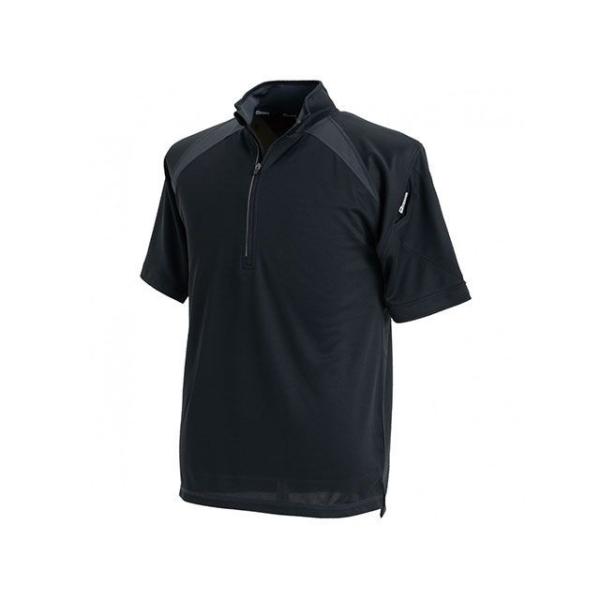 TS DESIGN カジュアルウェア ショートスリーブハーフジップ（ブラック） サイズ 6L TSデ...