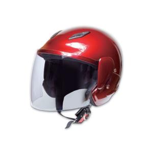 正規品／STAR ARROW ジェットヘルメット PS-FJ001Fジェットヘルメット カラー：レッド スターアロー バイク｜st-ride