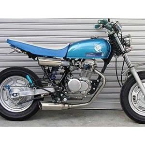 HONDA エイプ100 APE ショート管 メッキ マフラー PRETTY