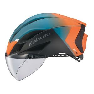 正規品／OGK KABUTO ヘルメット AERO-R1（G-2マットオレンジグリーン） サイズ：XS/S（54-56cm） オージーケーカブト（自…｜st-ride