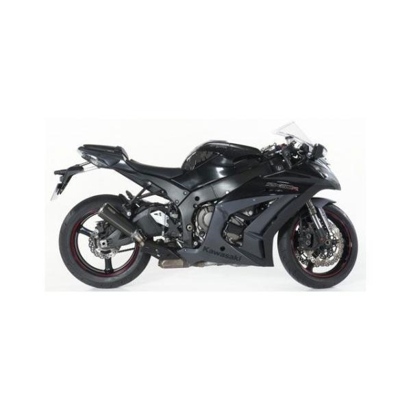 BOS ZX 10R マフラー本体 エキゾースト SSEC RR カーボン スチール-スリップオン（...