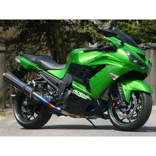 NOJIMA ZX-14R/ABS マフラー本体 DLC-TITAN TYPE-SC SINGLE ...