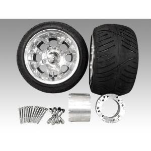 CKカスタム タイヤ ホイール 超扁平 2本 セット 205/30−10 8J LBH 黒