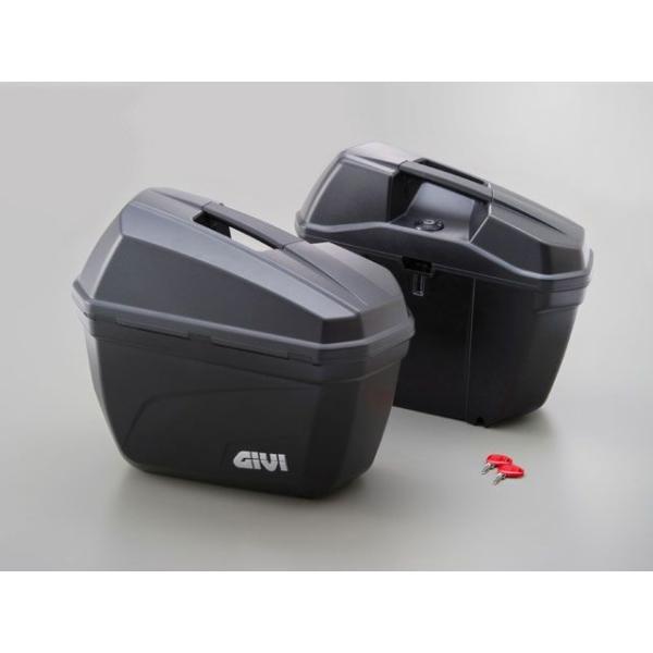 GIVI 汎用 ツーリング用ボックス サイドケース E22シリーズ（左右1セット） E22ND/無塗...